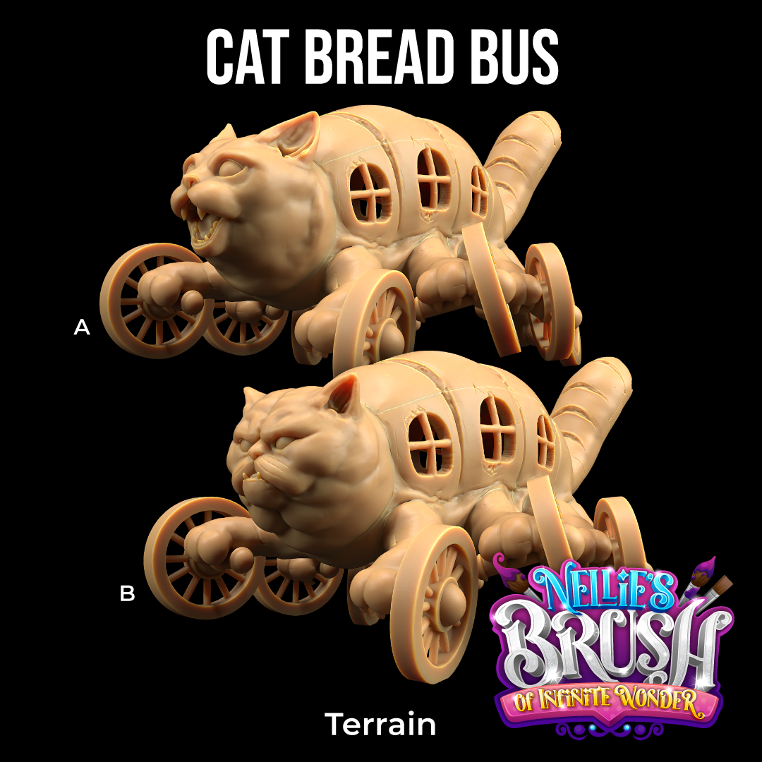 Cat Bread Bus | PRESUPPORTED | Nellie’s Brush of Infinite Wonder